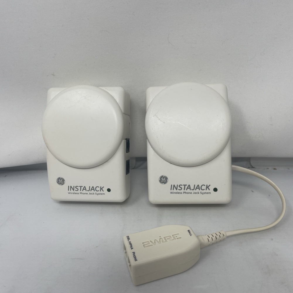GE Instajack 2 Wireless Phone Jack‎ 2 System Model 86597 Base & Extension